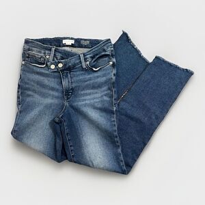 Good American Good Classic Crossover Straight Jeans